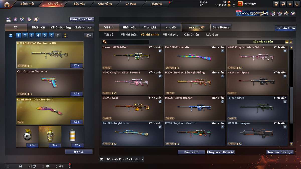 shop acc cf uy tin gia re